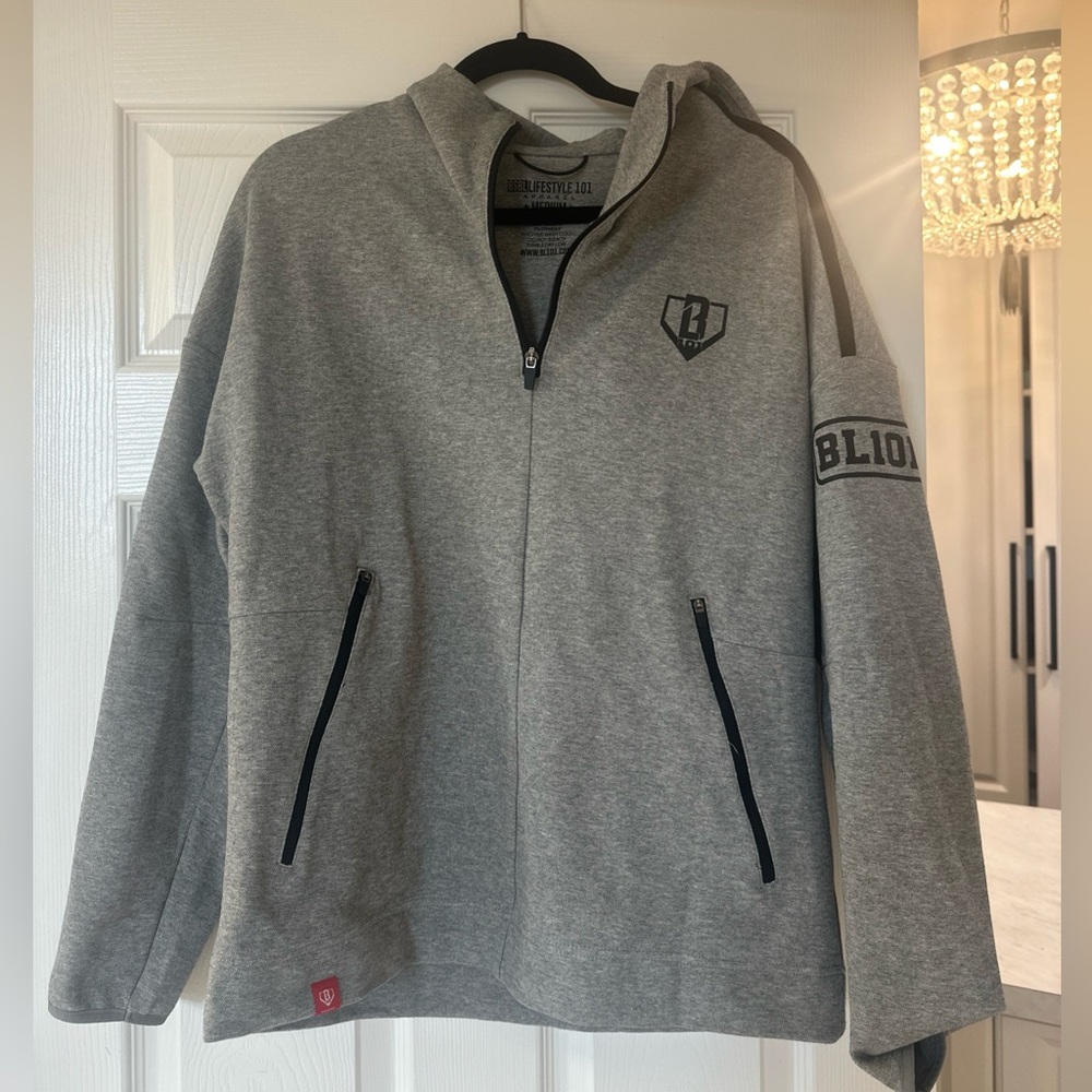 BSBL Lifestyle 101 Gray Hoodie with Pockets Size Men’s Medium